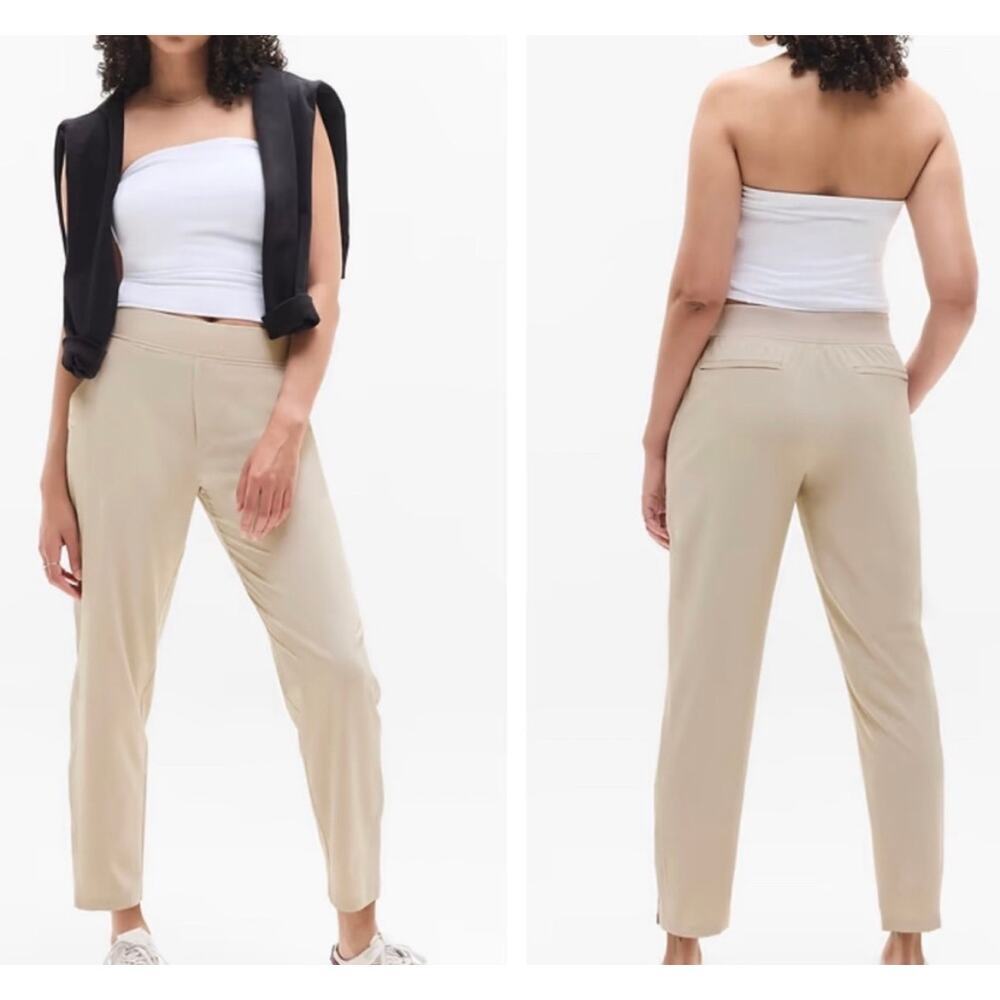 New Athleta Brooklyn Ankle Pant Jogger Slim Leg 16 Plus Abalone NWT Cheville
